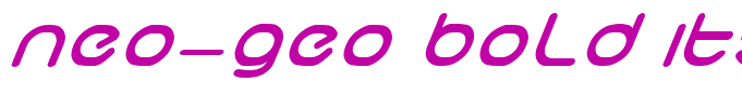 neo-geo bold italic